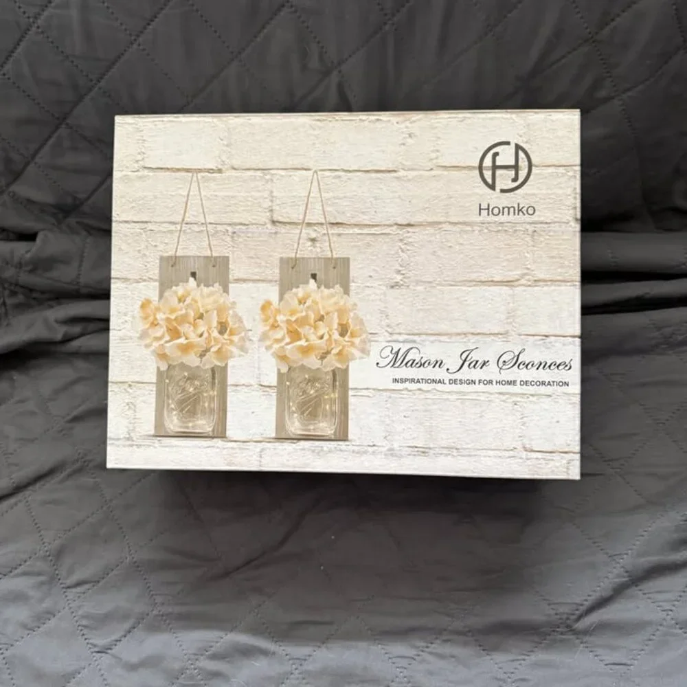 Homko Mason Jar Wall Sconces
